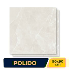 Porcelanato Polido 90x90cm Caixa 1,62m² Portinari Onix Minerale WH Retificado - 6063262
