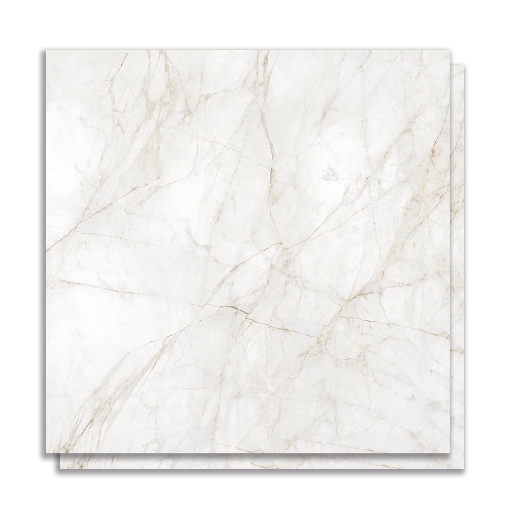 Porcelanato Polido 90x90cm Caixa 2,40m² Incepa Marmo Real Retificado - INC04CZ0005A