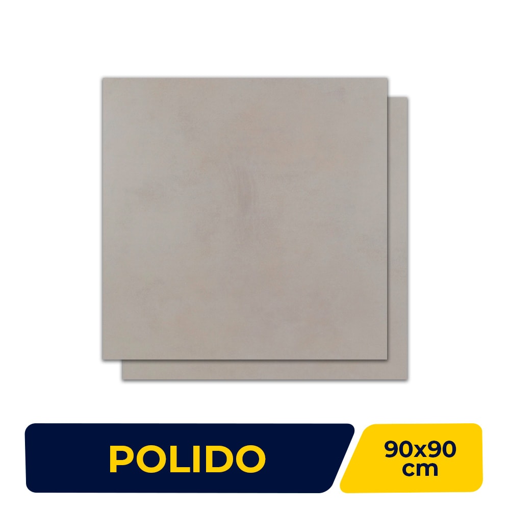 Porcelanato Polido 90x90cm Caixa 2,40m² Incepa Pro Sand Retificado - INC06CZ0013