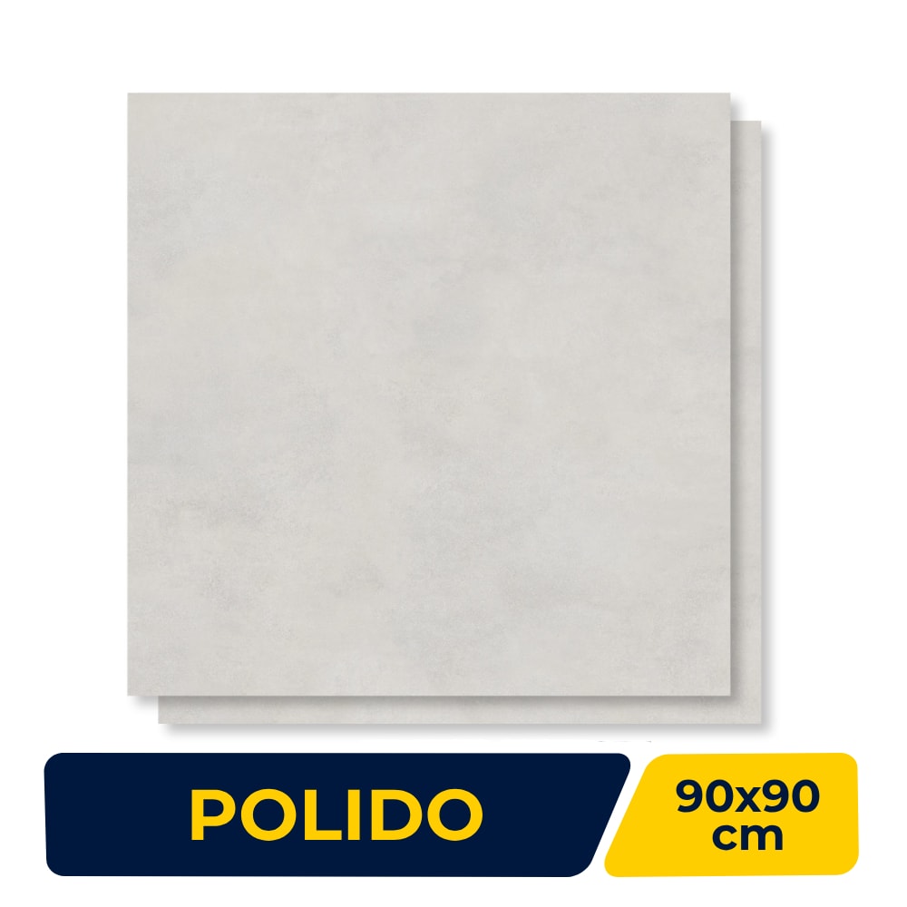 Porcelanato Polido 90x90cm Caixa 2,40m² incepa Retificado- INC04CZ0003A