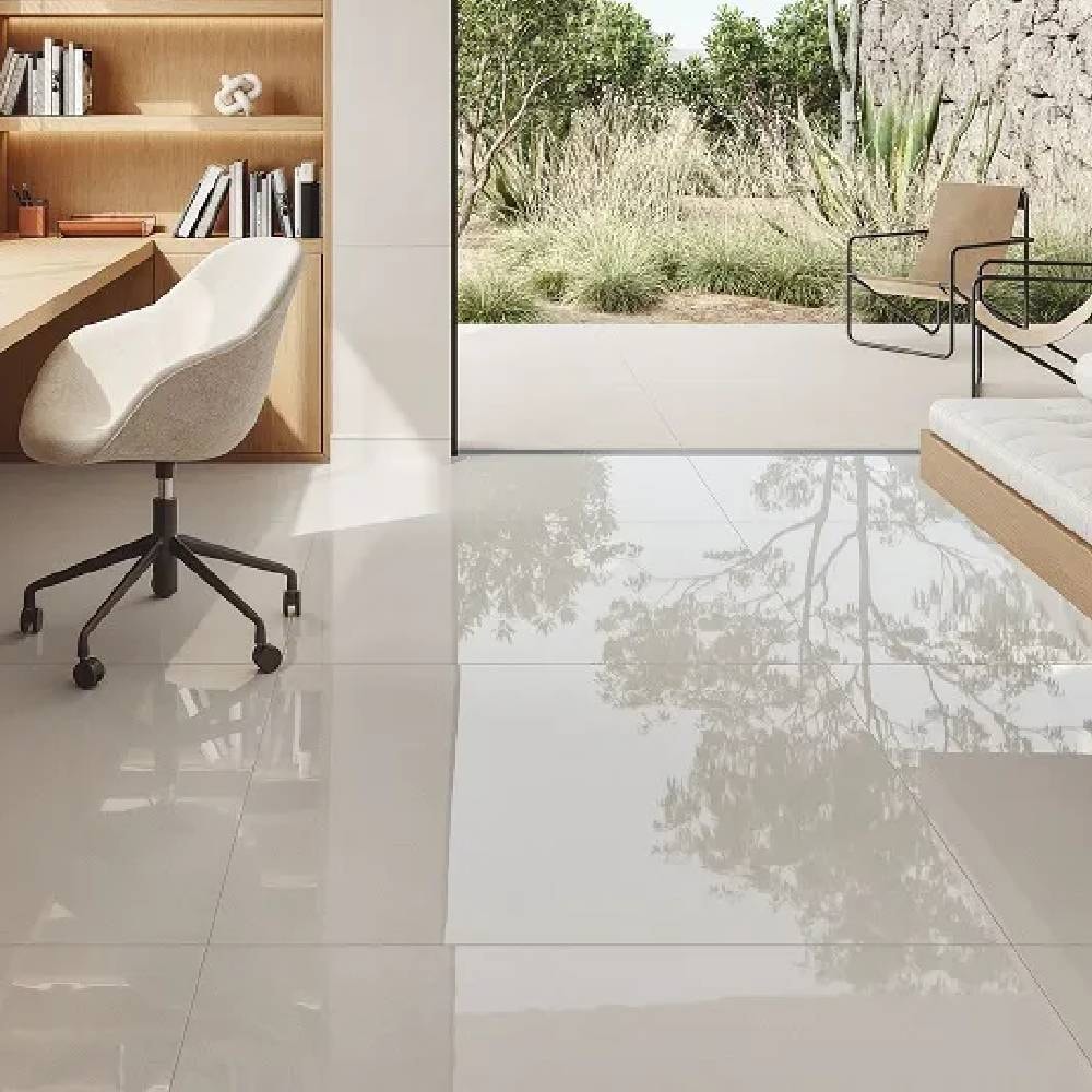 Porcelanato Polido 90x90cm Caixa 2,40m² Incepa Urbano Cinza Retificado - INC06DI0001A