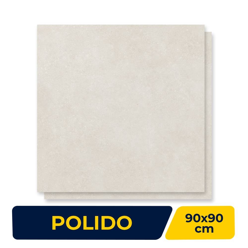 Porcelanato Polido 90x90cm Caixa 2,40m² Incepa Urbano Cinza Retificado - INC06DI0001A