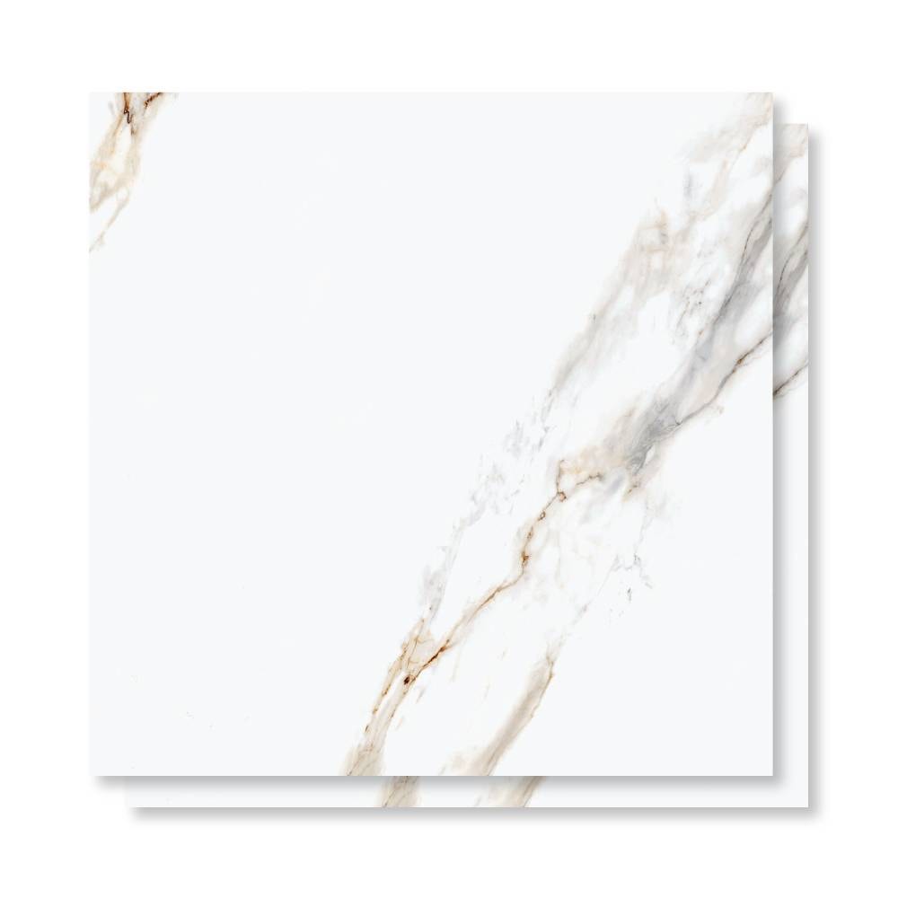 Porcelanato Polido 90x90cm Caixa 2,43m² Delta Dharma Oro Retificado - 2948