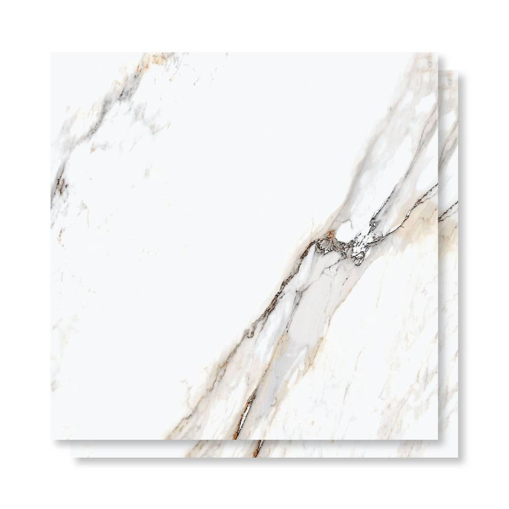 Porcelanato Polido 90x90cm Caixa 2,43m² Delta Dharma Oro Retificado - 2948