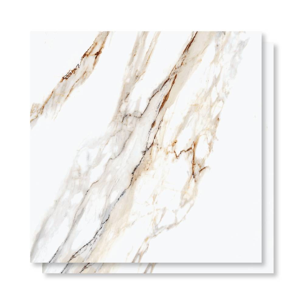 Porcelanato Polido 90x90cm Caixa 2,43m² Delta Dharma Oro Retificado - 2948