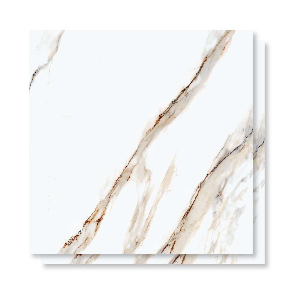 Porcelanato Polido 90x90cm Caixa 2,43m² Delta Dharma Oro Retificado - 2948