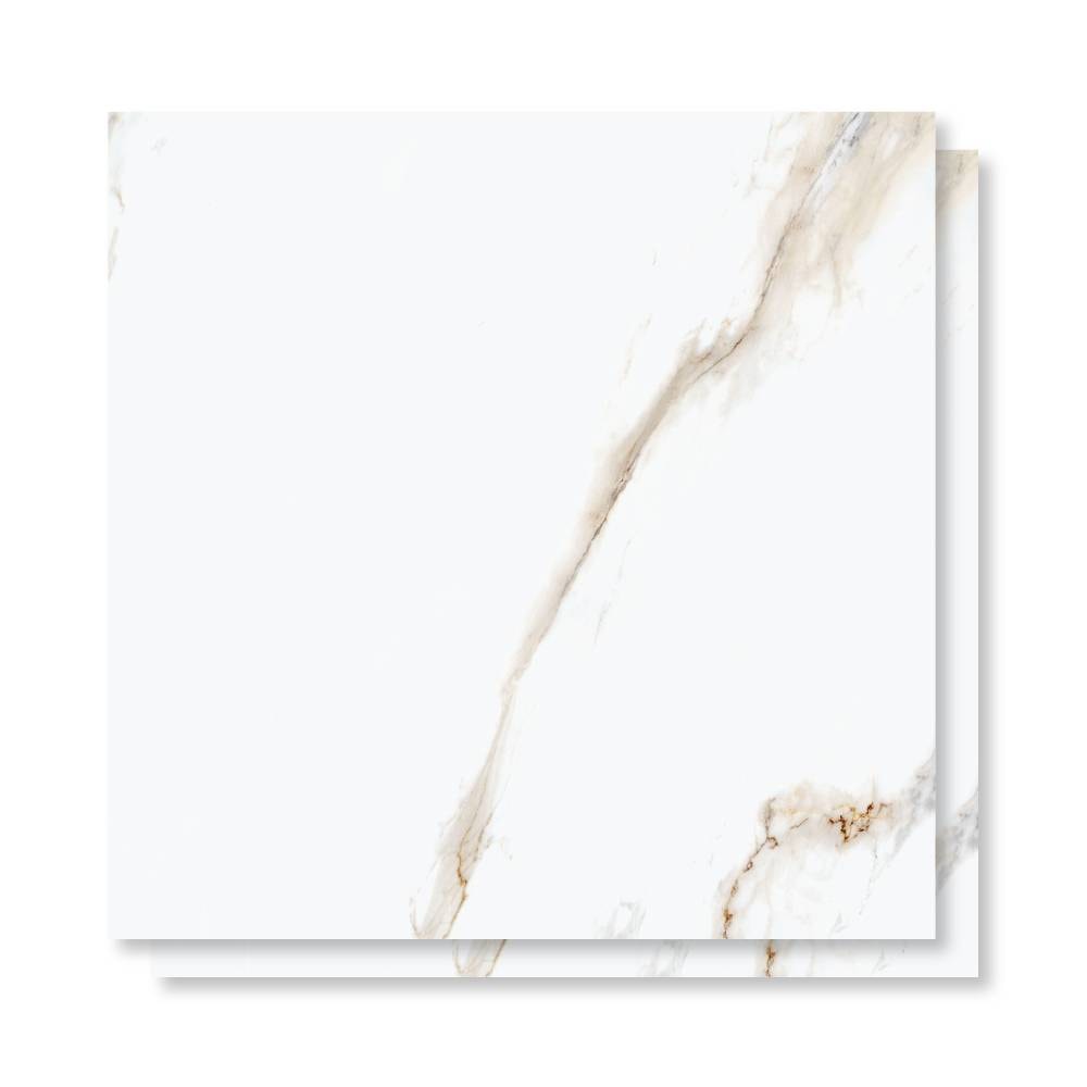 Porcelanato Polido 90x90cm Caixa 2,43m² Delta Dharma Oro Retificado - 2948