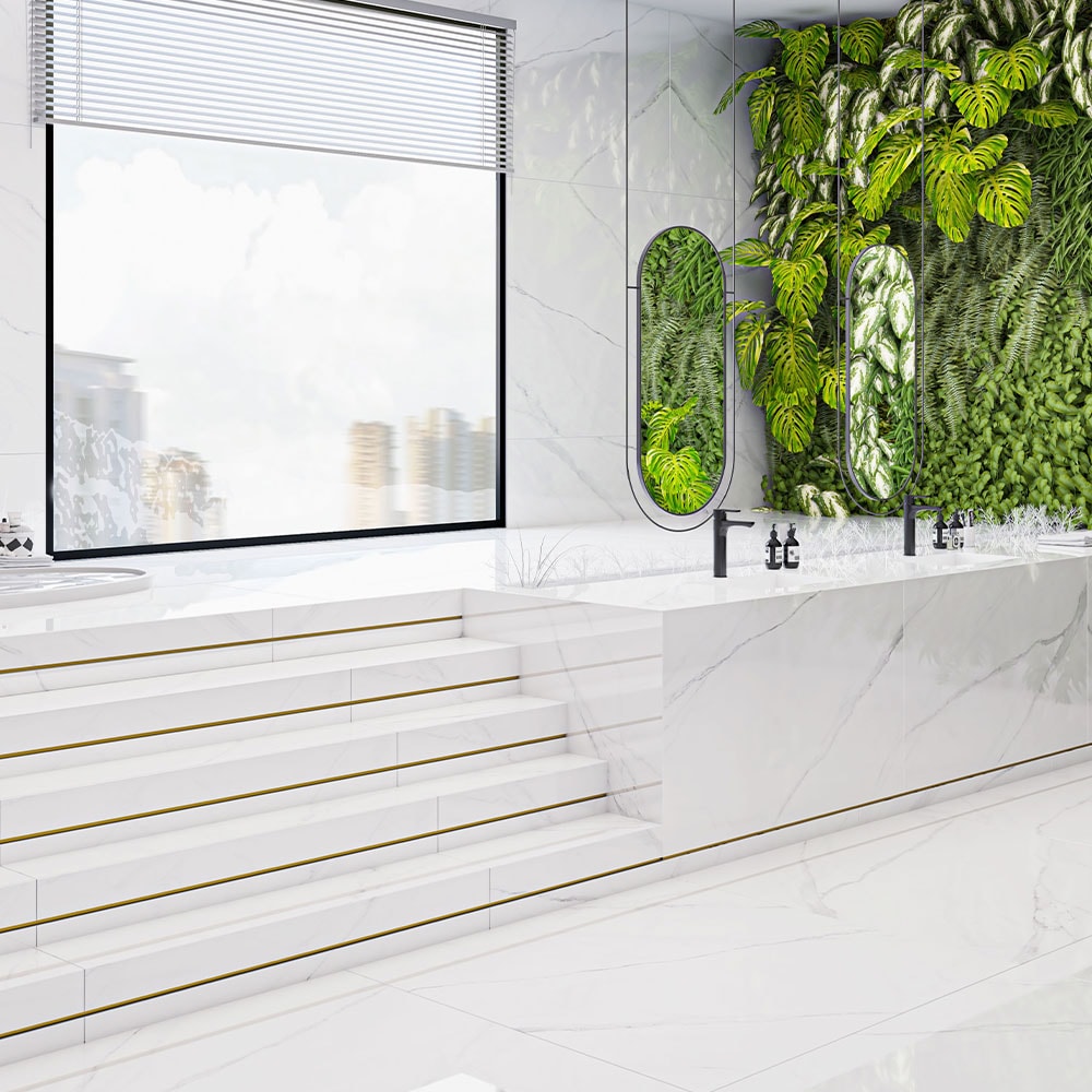 Porcelanato Polido 94x94cm Caixa 2,65m² Castelli Peterhof Lux Retificado - P94738