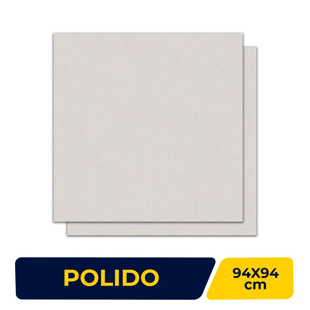 Porcelanato Polido 94x94cm Caixa 2,65m² Terrazo Delicato Retificado - P94711
