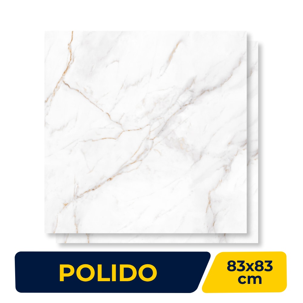 Porcelanato Polido Castelli 83x83cm Castel Tasso Lux Retificado - P830420