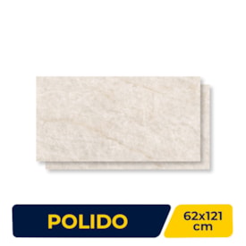 Porcelanato Polido Damme 62x121cm Taj Mahal Retificado - PR12325