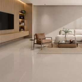 Porcelanato Polido Damme 82x82cm Cimento Gris Retificado - PR82097