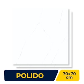 Porcelanato Polido Delta 70x70cm Ampato Retificado - 3159