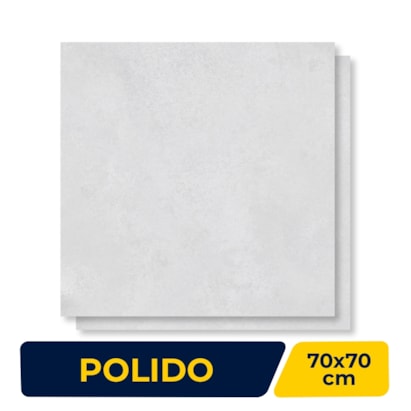 Porcelanato Polido Delta 70x70cm Dallas Light Gray Retificado - 3222