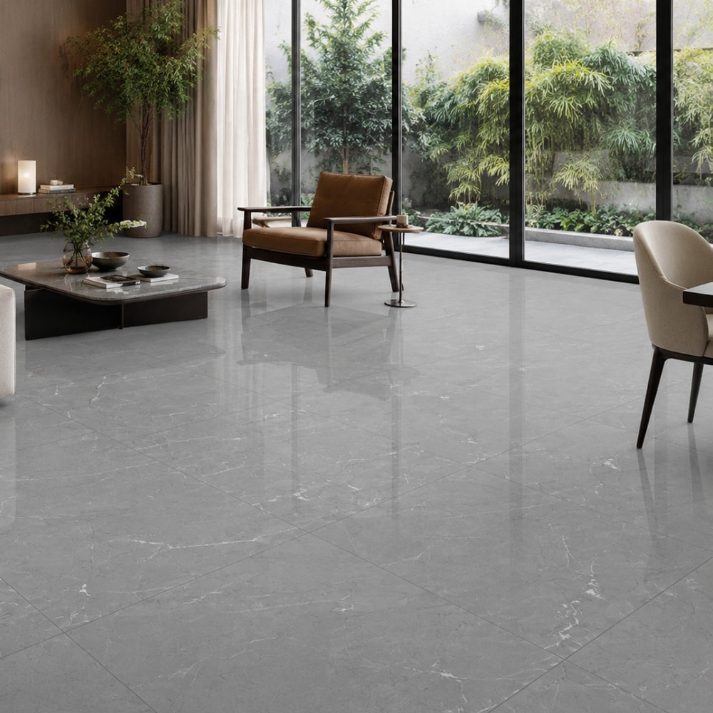 Porcelanato Polido Delta 90x90cm Armani Grigio Retificado - 3003