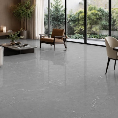 Porcelanato Polido Delta 90x90cm Armani Grigio Retificado - 3003