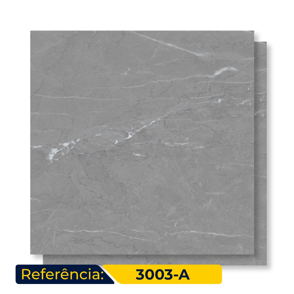 Porcelanato Polido Delta 90x90cm Armani Grigio Retificado - 3003