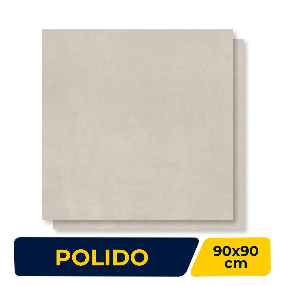 Porcelanato Polido Delta 90x90cm Obelisco Avena Retificado - 2922