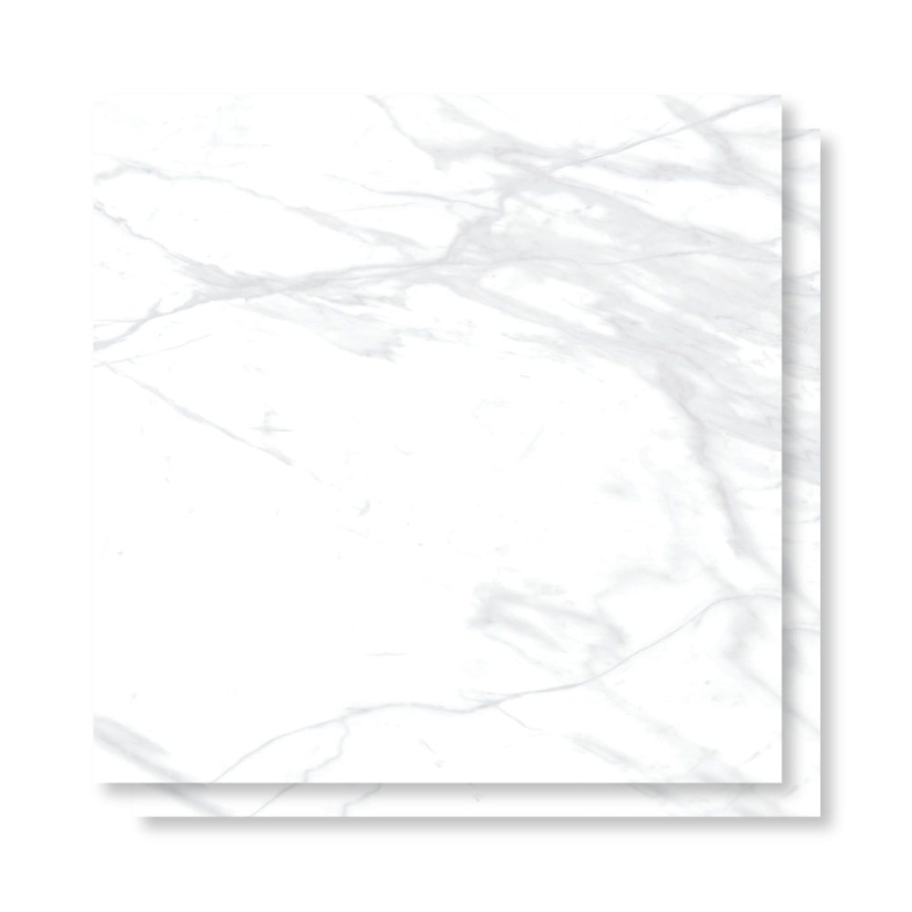 Porcelanato Polido Delta 90x90cm Raggi Off White Retificado - 3153