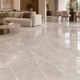 Porcelanato Polido Gaudi 81x81cm Aslan Gris Retificado - 83231