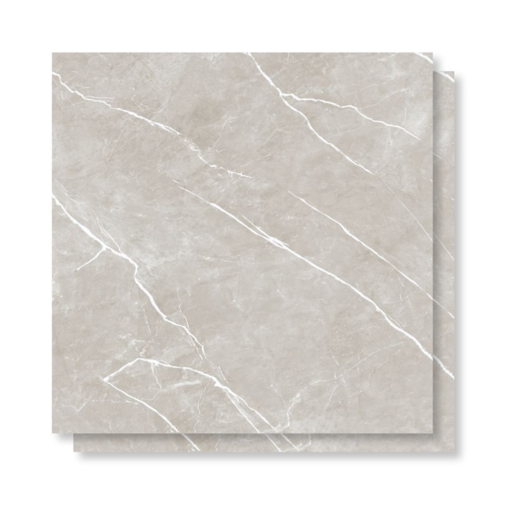 Porcelanato Polido Gaudi 81x81cm Aslan Gris Retificado - 83231
