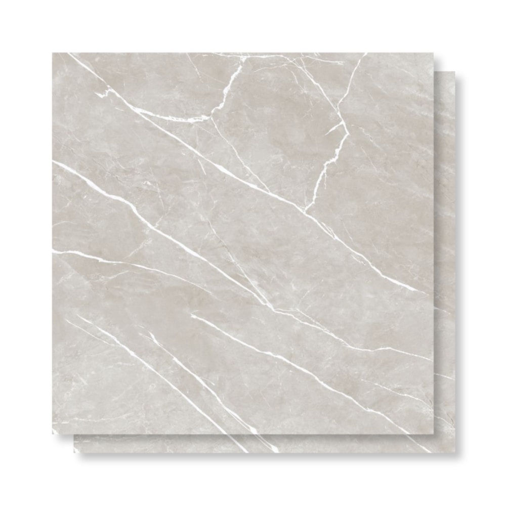 Porcelanato Polido Gaudi 81x81cm Aslan Gris Retificado - 83231