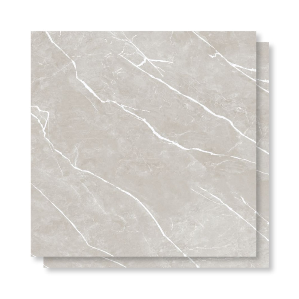 Porcelanato Polido Gaudi 81x81cm Aslan Gris Retificado - 83231