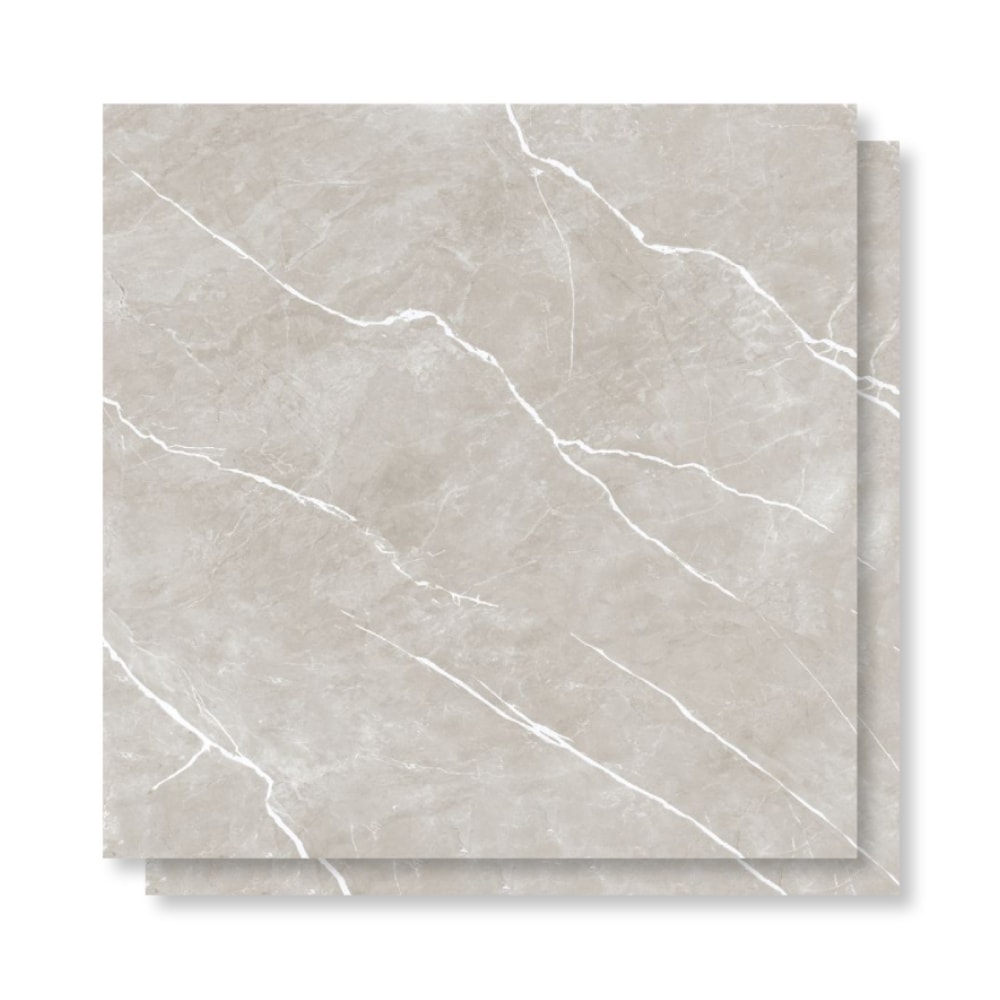 Porcelanato Polido Gaudi 81x81cm Aslan Gris Retificado - 83231