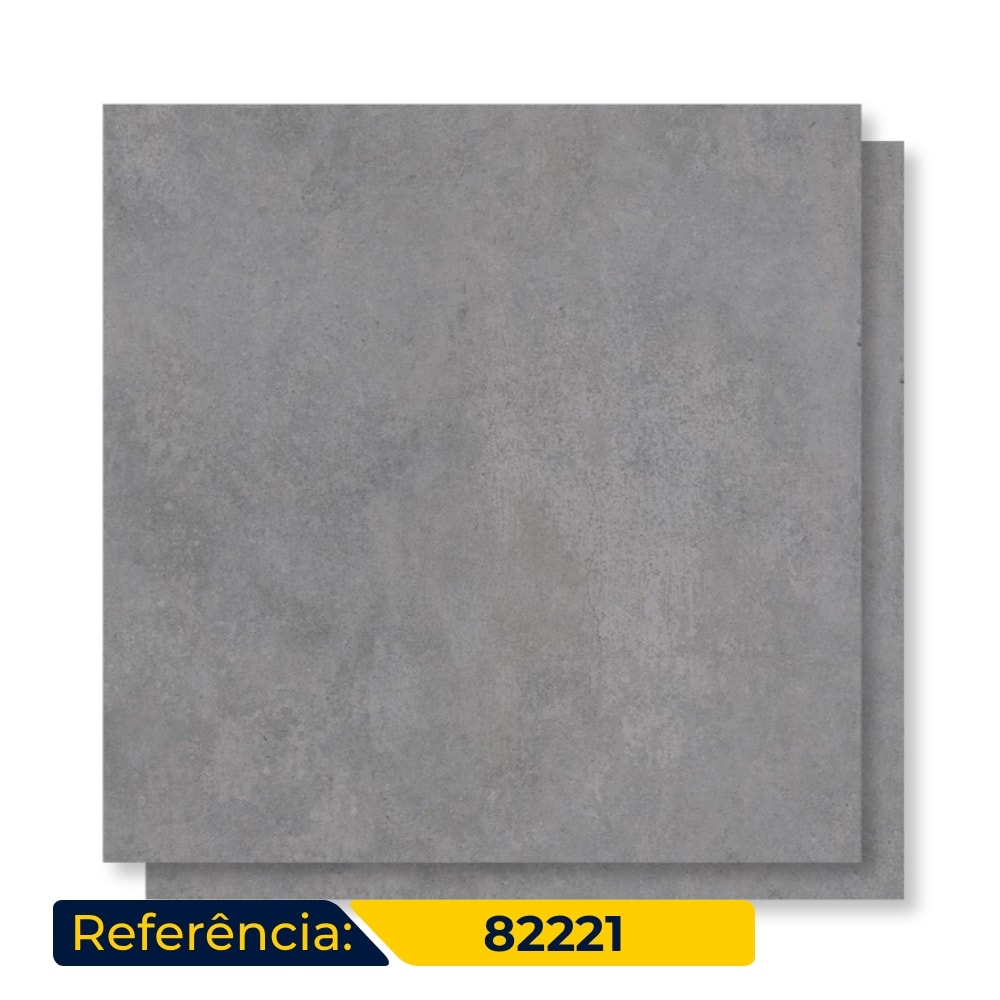 Porcelanato Polido Gaudi 81x81cm Broadway Dark Grey Retificado - 82221