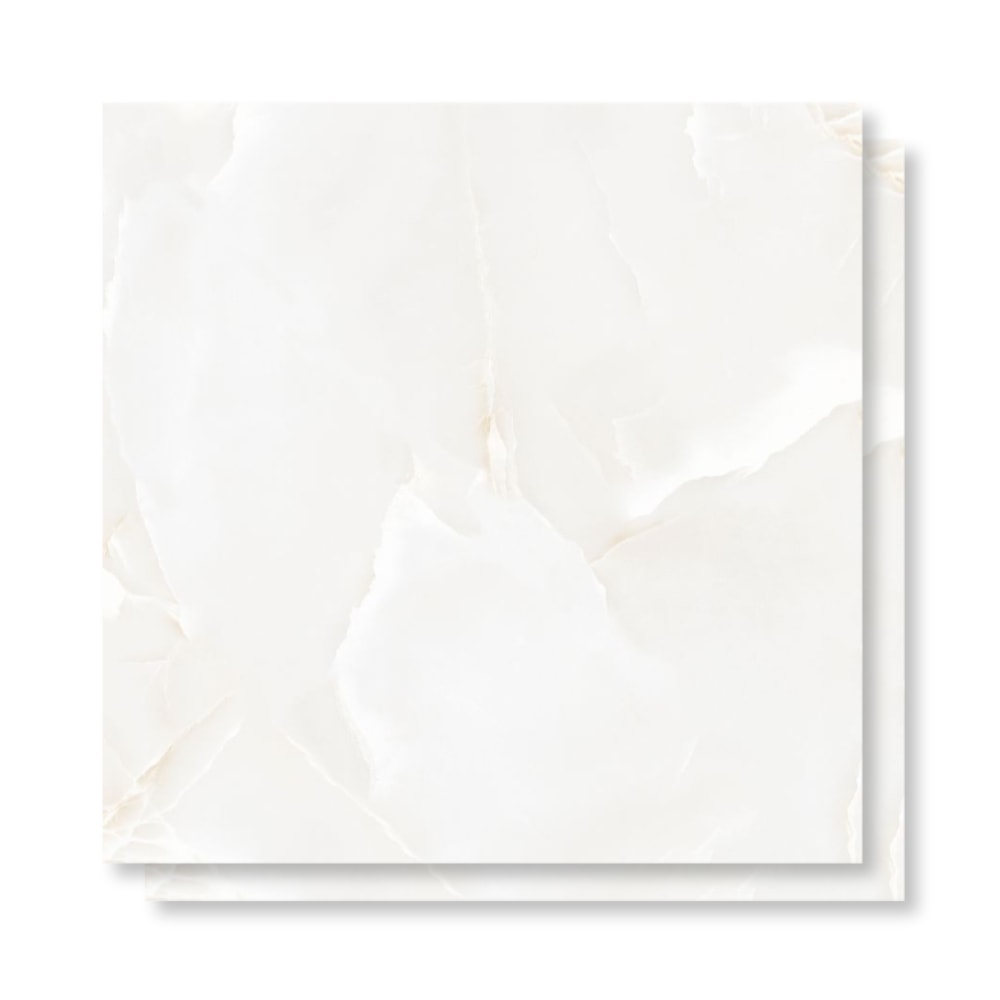 Porcelanato Polido Gaudi 81x81cm Lunaris Ice Retificado - 86921
