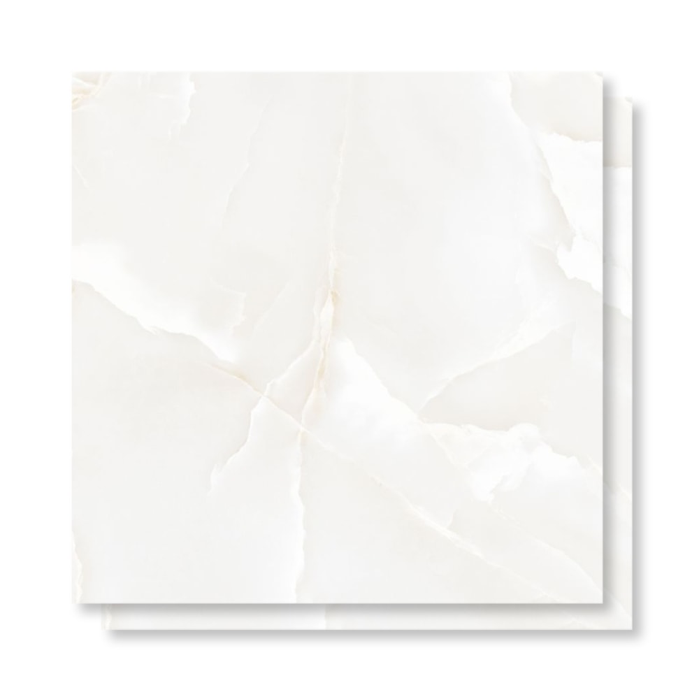 Porcelanato Polido Gaudi 81x81cm Lunaris Ice Retificado - 86921