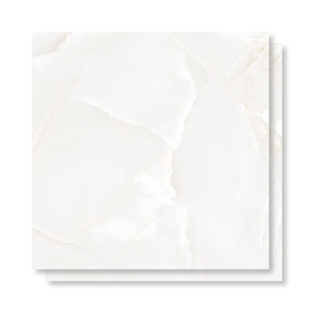 Porcelanato Polido Gaudi 81x81cm Lunaris Ice Retificado - 86921