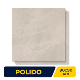Porcelanato Polido Incepa 90x90cm Ortiz Bege Retificado - INC04DI0029