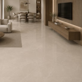Porcelanato Polido Incepa 90x90cm Ortiz Bege Retificado - INC04DI0029