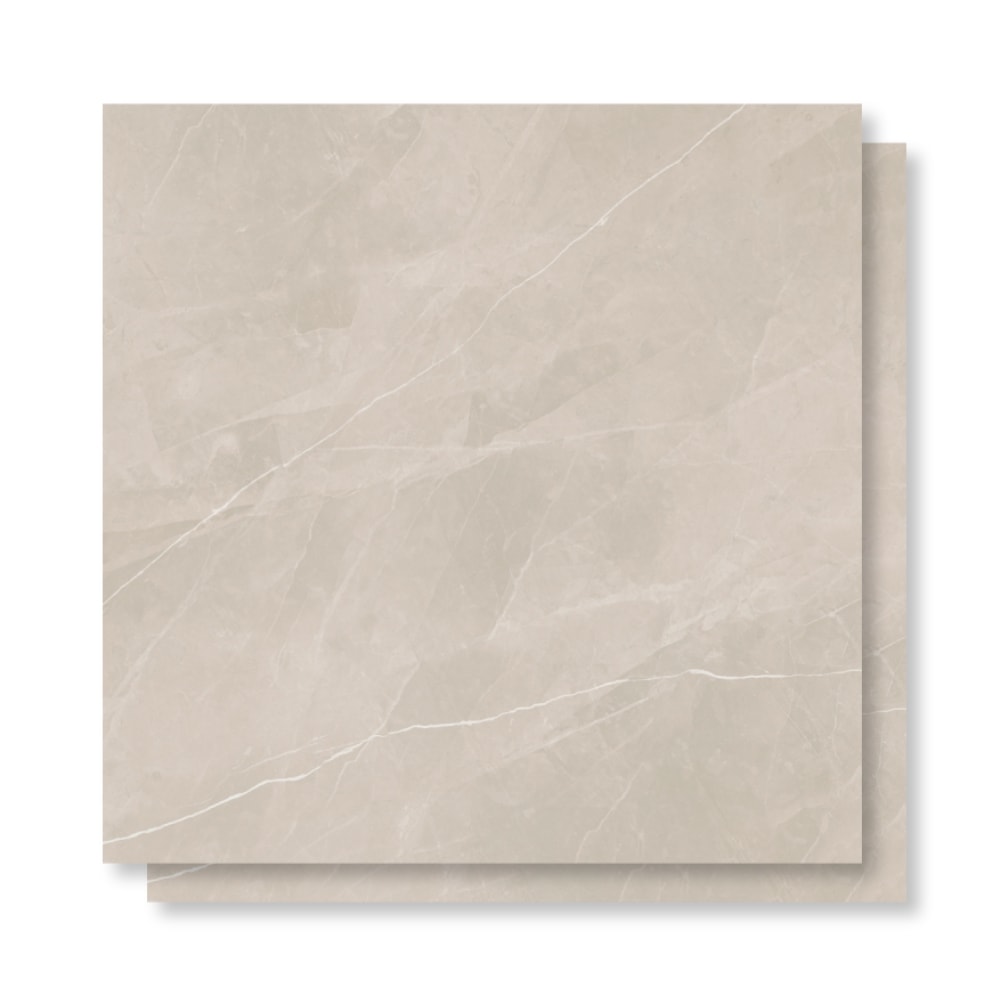 Porcelanato Polido Incepa 90x90cm Ortiz Bege Retificado - INC04DI0029