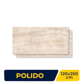 Porcelanato Polido Roca 120x250cm Taj Mahal Retificado - ROC04230019