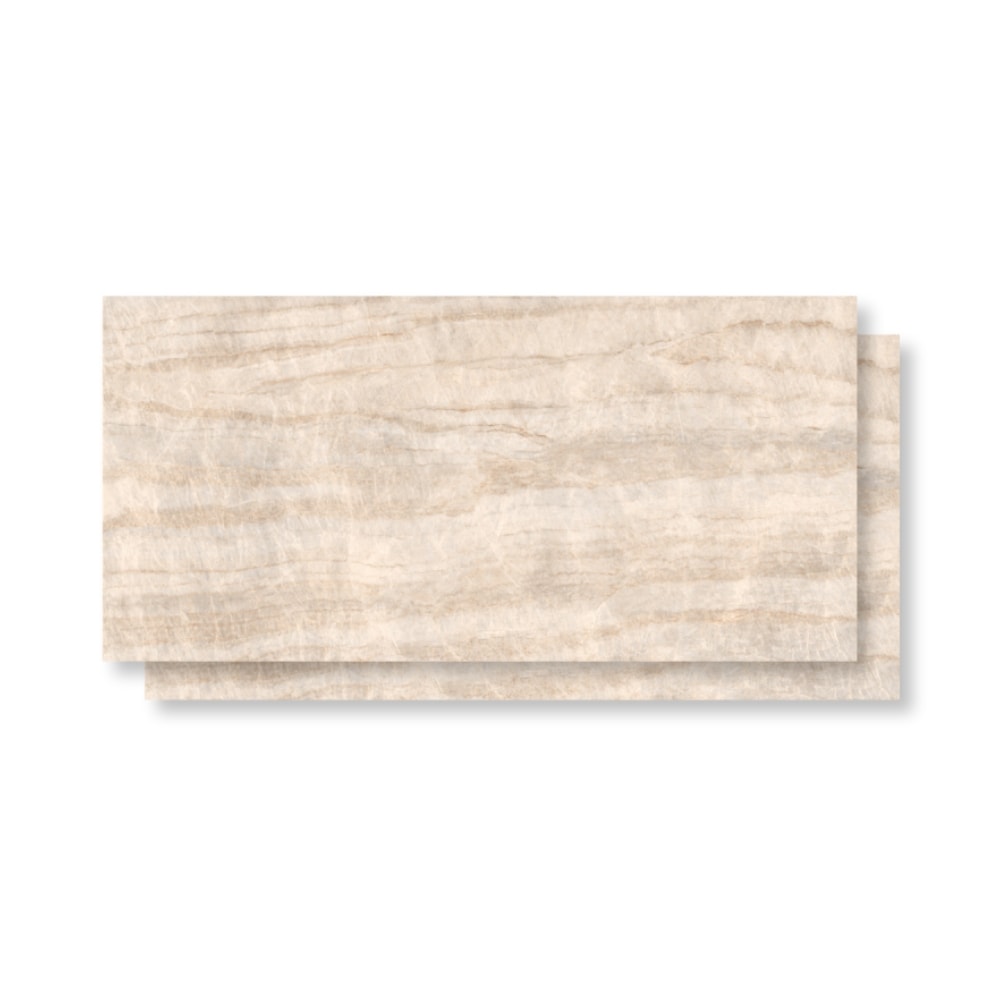 Porcelanato Polido Roca 120x250cm Taj Mahal Retificado - ROC04230019