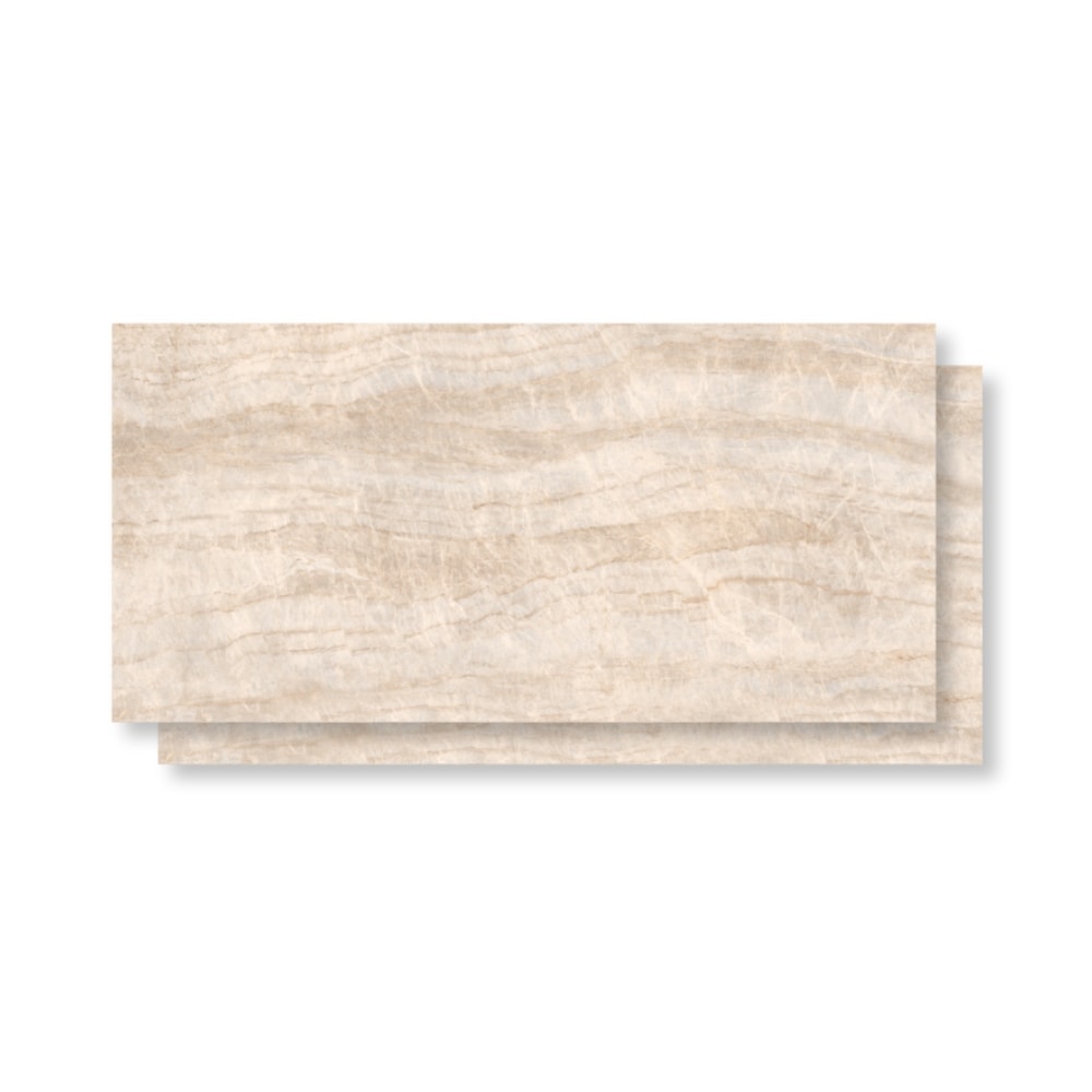 Porcelanato Polido Roca 120x250cm Taj Mahal Retificado - ROC04230019