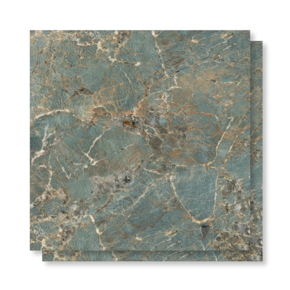 Porcelanato Polido Viarosa 71x71cm Amazonita Retificado - PTR71113