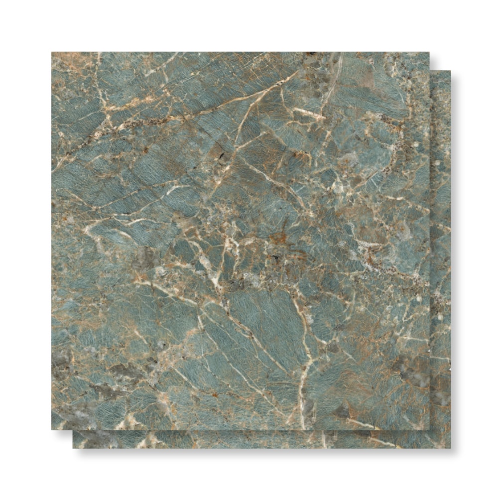 Porcelanato Polido Viarosa 71x71cm Amazonita Retificado - PTR71113