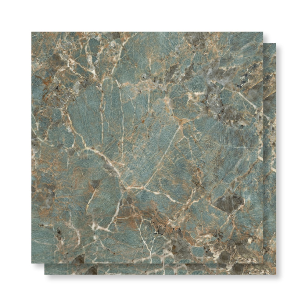 Porcelanato Polido Viarosa 71x71cm Amazonita Retificado - PTR71113