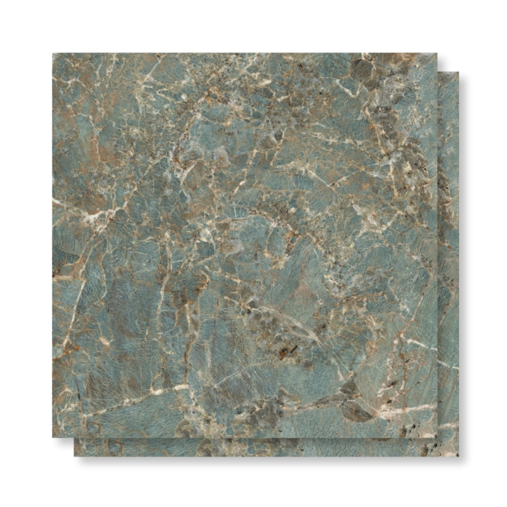Porcelanato Polido Viarosa 71x71cm Amazonita Retificado - PTR71113