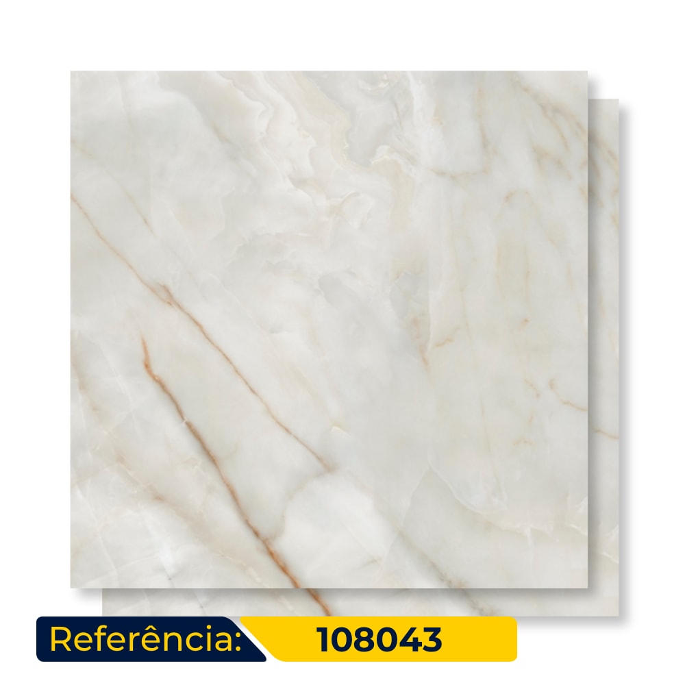 Porcelanato Polido Villagres 108x108cm Palazzo Ducale Retificado - 108043
