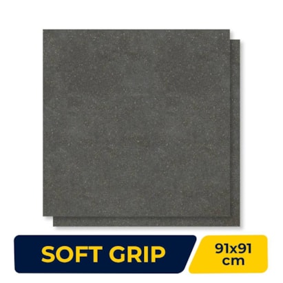 Porcelanato Soft Grip 91x91cm Caixa 2,48m² Savane Etna Retificado