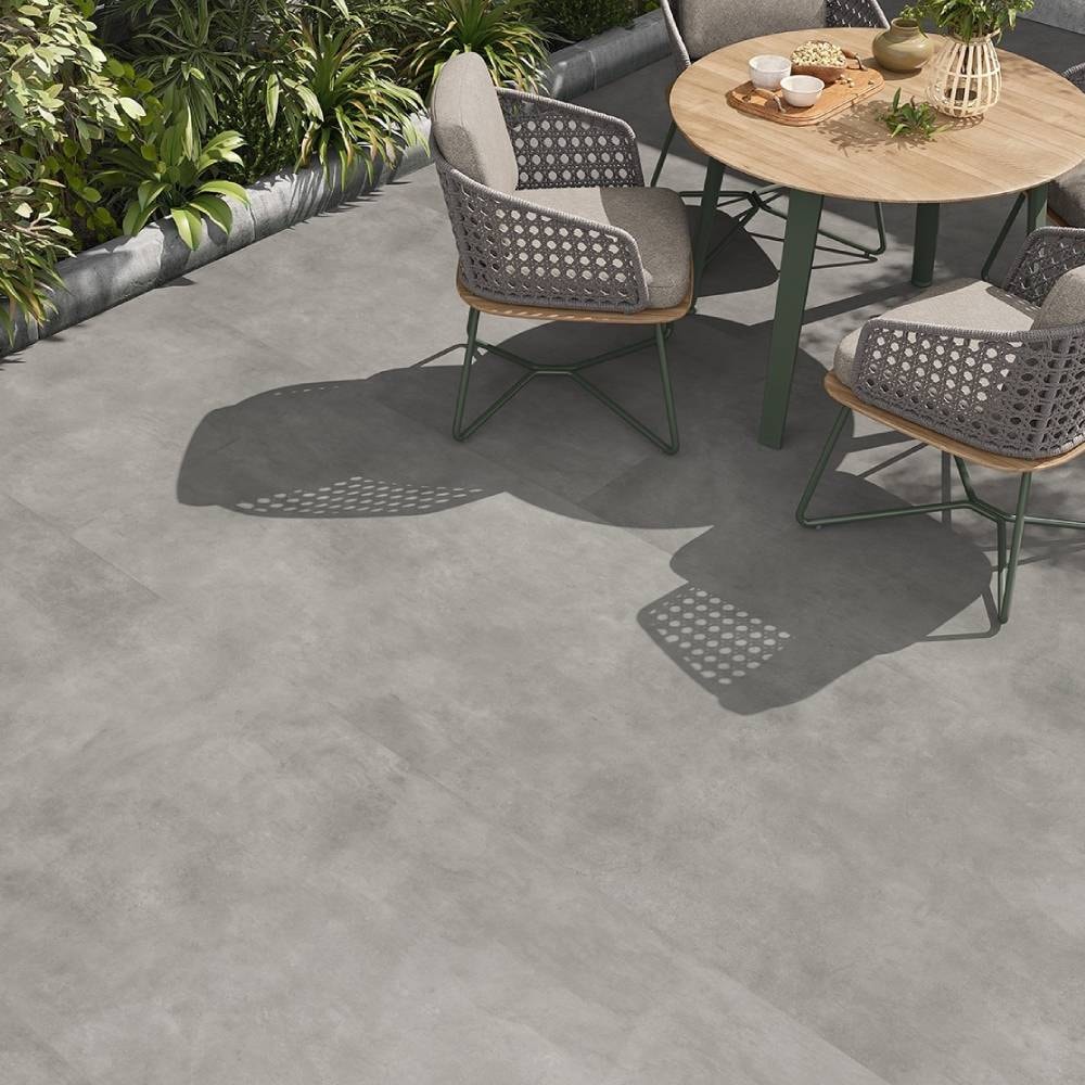 Porcelanato Soft Grip 91x91cm Caixa 2,48m² Savane Loft Gray Retificado