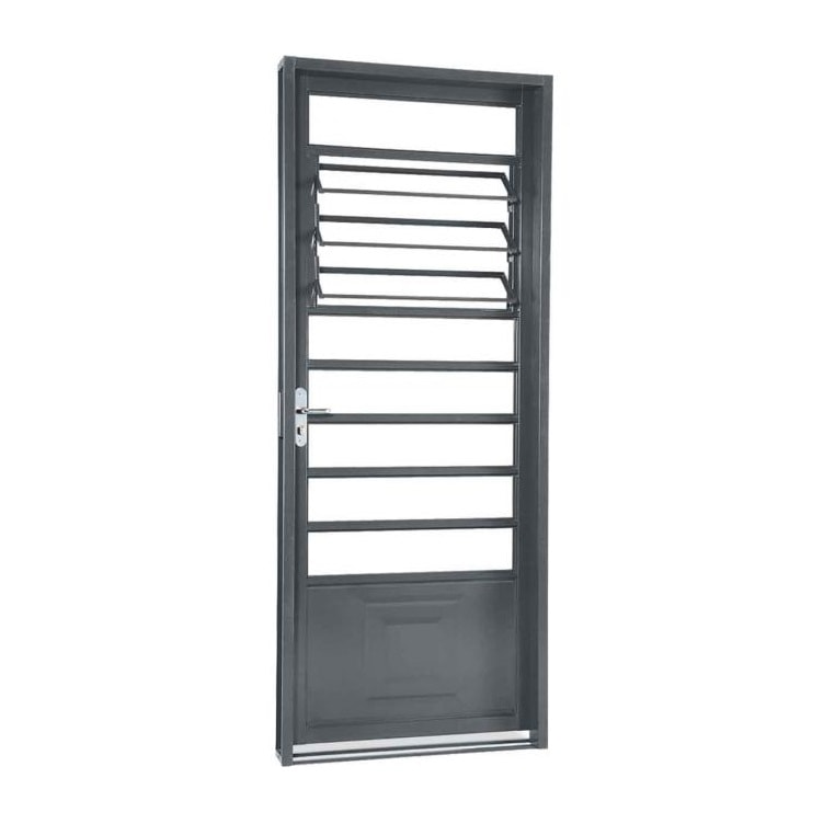 Porta de Aço 217x87x12cm Sasazaki Belfort Almofada e Bascula Abertura Esquerda - 66.41.385-3