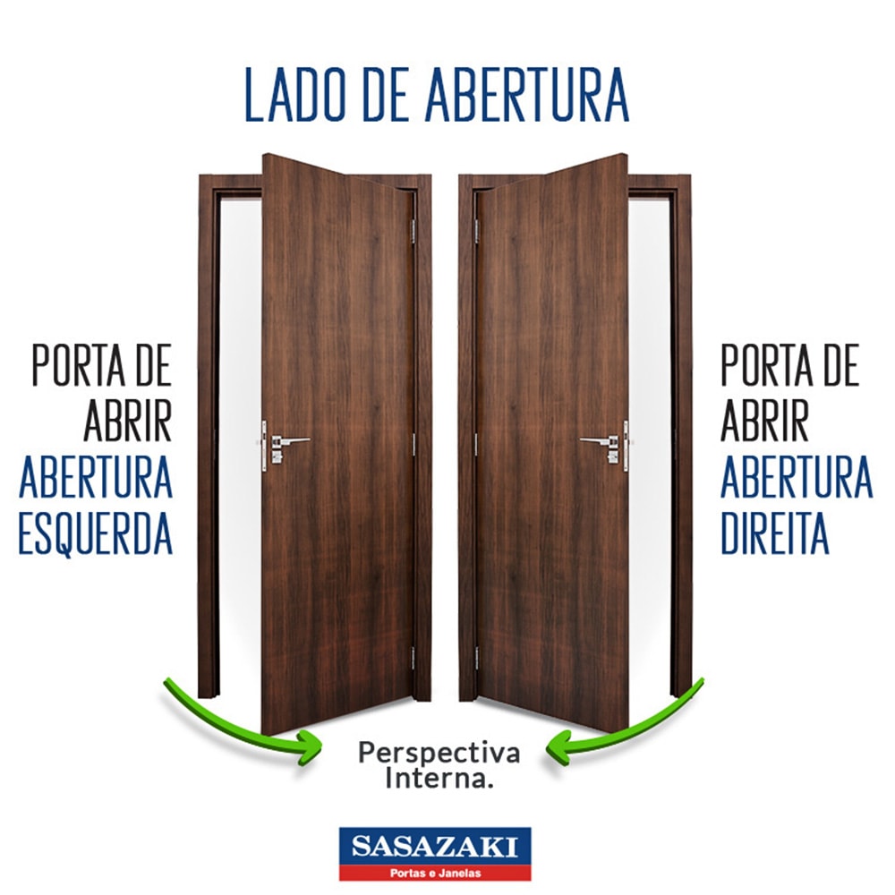 Porta de Aço Veneziana 217x87x6,5cm Sasazaki Kompacta Abertura Esquerda Branca - 24.12.251-4