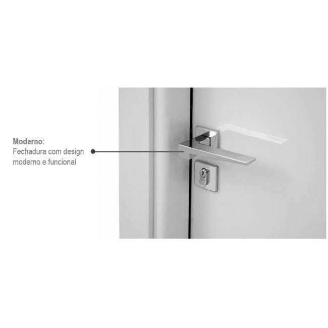 Porta de Alumínio 215x88x14cm Sasazaki Aluminium Abertura Direita Branca - 72.02.101-0