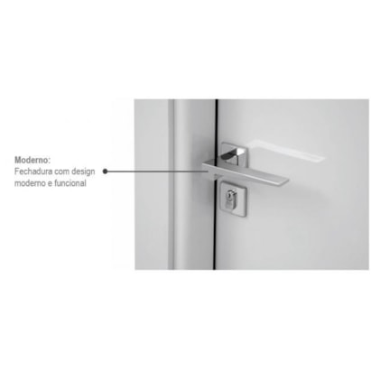 Porta de Alumínio 215x88x14cm Sasazaki Aluminium Abertura Direita Branca - 72.02.101-0