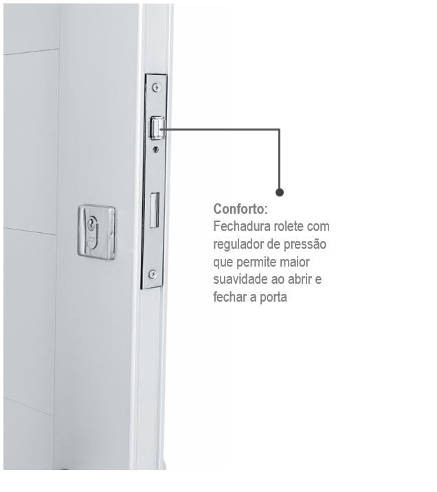 Porta de Alumínio 223,5x126,2x12cm Sasazaki Aluminium Pivotante Abertura Direita Branco - 72.44.109-5